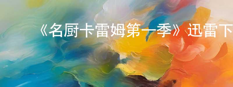 蔡洪伟发布《名厨卡雷姆第一季》迅雷下载/在线观看-犯罪历史-美剧天堂